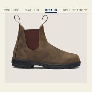 Rustic brown 585 blundstone boots, hardly used